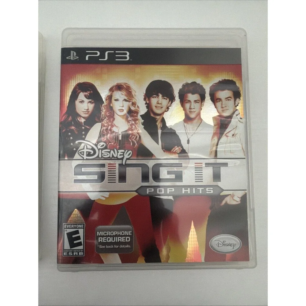 Disney Sing It & Sing It Pop Hits (Sony PlayStation 3, 2009) PS3 CIB Tested
